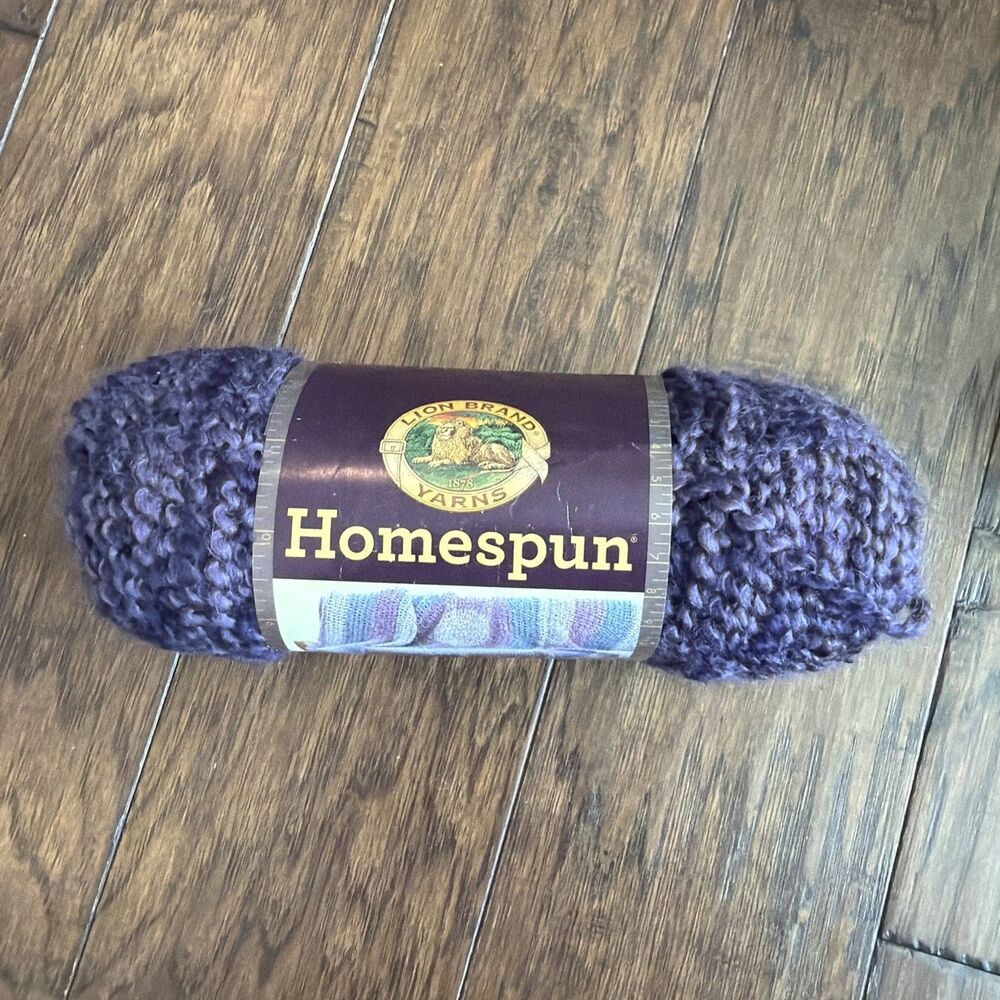 Gothic 334 Lion Brand Homespun Yarn #5 Bulky 185yds 6oz Acrylic/Poly